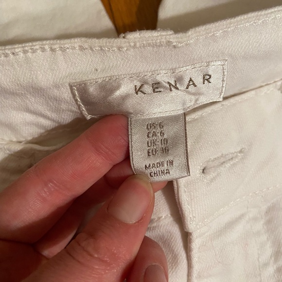 Kenar | White Cotton Jeans | Size 6 - Picture 3 of 4